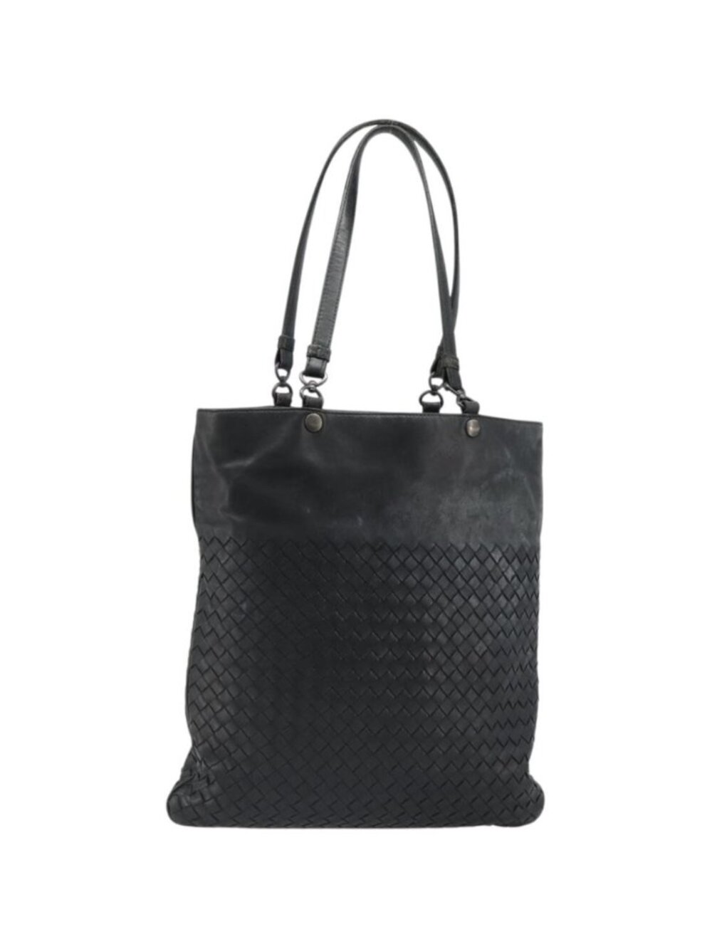 BOTTEGA VENETA INTRECCIATO Tote Bag Leather Black